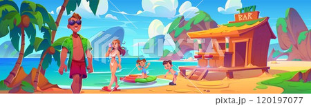 Summer sea beach vacation concept 120197077