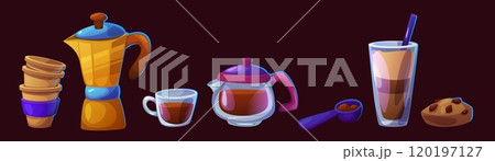 Barista coffee making set. Barista coffee making set. 120197127