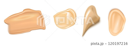 Foundation cream swatches set 120197216