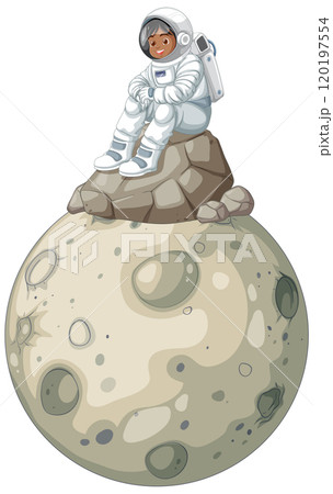 Kid Astronaut on the Moon Kid Astronaut on the Moon 120197554