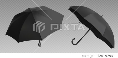 Black rain protection umbrella mockup Black rain protection umbrella mockup 120197931
