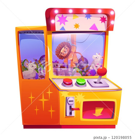 Grabber slot machine stuffed with plush toys 120198055