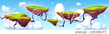 Flying platforms for arcade game design 120198173