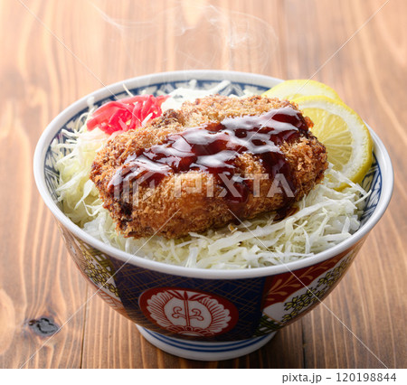 安くて美味しい コロッケ丼 ( ソースコロッケ丼 ) 安くて美味しい コロッケ丼 ( ソースコロッケ丼 ) 120198844