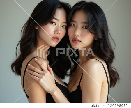 a portrait of a young asian women a portrait of a young asian women 120198972
