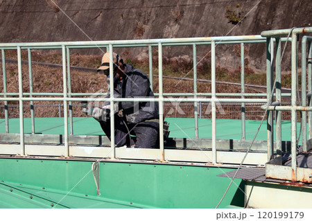 建築塗装錆落とし錆止め下塗り上塗りマスク足場養生木造鉄骨 120199179