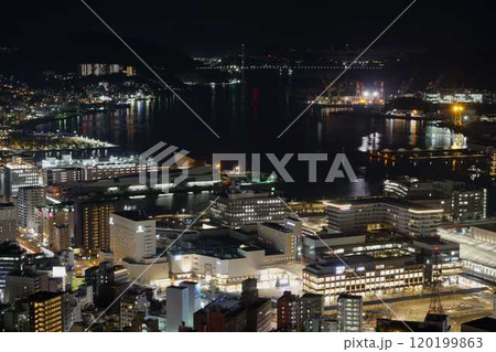 長崎1000万ドルの夜景と街並み 120199863