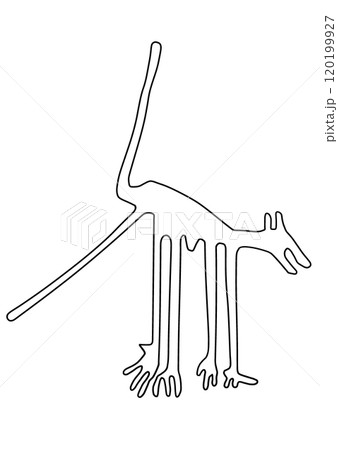 ナスカの地上絵　犬 120199927