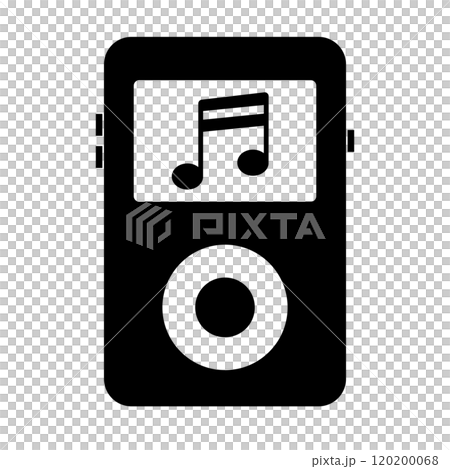 音楽プレーヤーのシルエット 音楽プレーヤーのシルエット 120200068