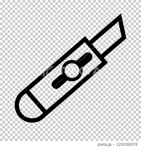 Cutter knife simple icon 120200078
