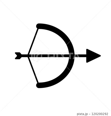 弓矢のシルエット 120200292