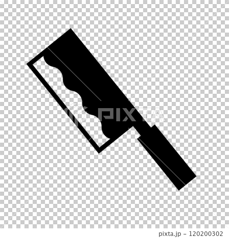 Chinese knife silhouette 120200302