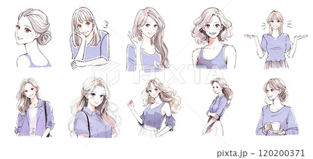 女性・女の子のイラスト素材　 120200371