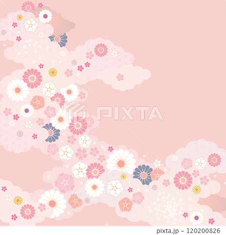 背景素材-和柄桜2024-21ベク 120200826