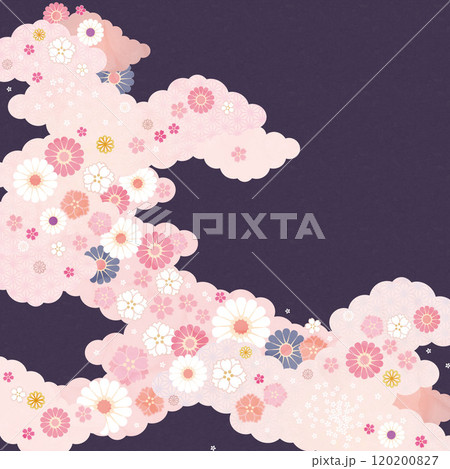 背景素材-和柄桜2024-22 120200827