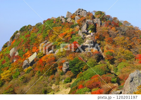 秋の沓掛山(くじゅう連山・大分県九重町) 秋の沓掛山(くじゅう連山・大分県九重町) 120201197