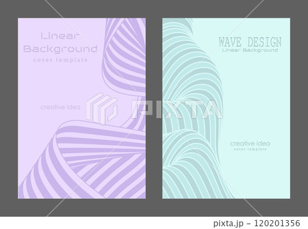 A pattern of wavy lines. Abstract background. Interior design, wallpaper, textures, textiles. The possibility of packaging, banners and creative design ideas A pattern of wavy lines. Abstract background. Interior design, wallpaper, textures, textiles. The possibility of packaging, banners and creative design ideas 120201356