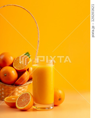 Orange juice with fresh fruits. Orange juice with fresh fruits. 120201621