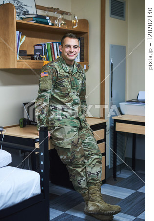 More than the military, its a way of life. Shot of a young soldier in the dorms of a military academy. More than the military, its a way of life. Shot of a young soldier in the dorms of a military academy. 120202130