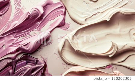 Cosmetic smears texture. Generative AI 120202303