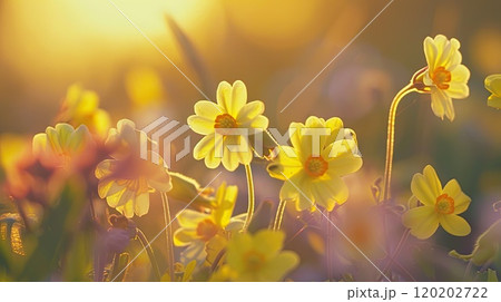 Spring wild flowers. Generative AI 120202722