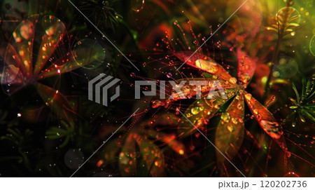 Sundew close-up. Generative AI 120202736