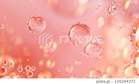 Dive into a mesmerizing pink dreamscape of floating bubbles captured in stunning detail 120204371