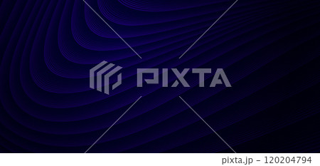 Blue monochrome wave vector abstract background	 120204794