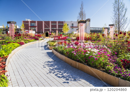 川崎の都市景観　富士見公園・メインガーデンの風景【神奈川県・川崎市】 120204860