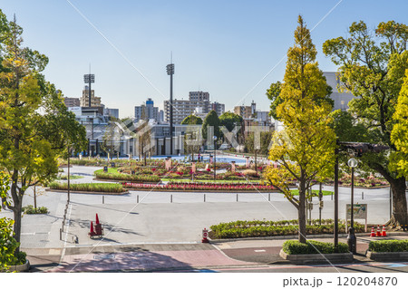 川崎の都市景観　富士見公園の風景【神奈川県・川崎市】 120204870