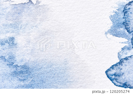 Elegant watercolor blue abstract background with white space for creative design Elegant watercolor blue abstract background with white space for creative design 120205274