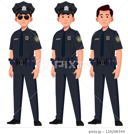 Police officer, Police in uniform, investigation of crimes and protection of the lives of citizens 120206344