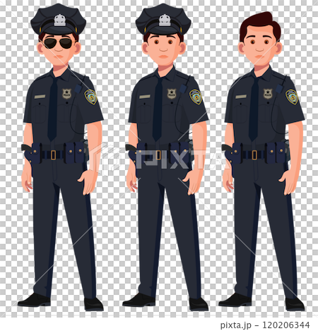 Police officer, Police in uniform, investigation of crimes and protection of the lives of citizens 120206344