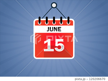 June 15, Calendar hanging sign 120206670