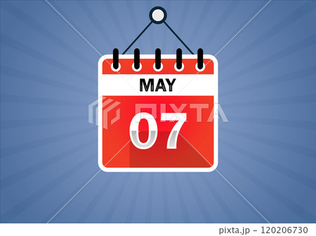 May 07, Calendar hanging sign May 07, Calendar hanging sign 120206730