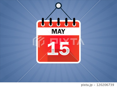 May 15, Calendar hanging sign May 15, Calendar hanging sign 120206739