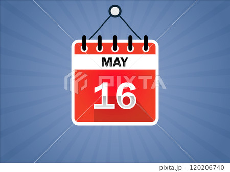 May 16, Calendar hanging sign 120206740