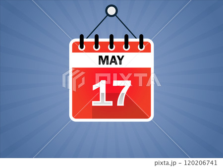 May 17, Calendar hanging sign 120206741