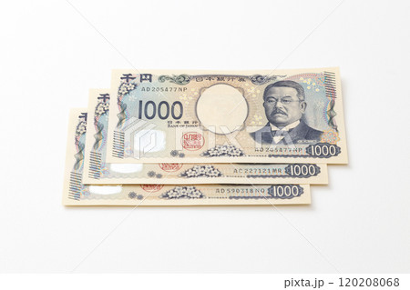 白背景に3000円 白背景に3000円 120208068