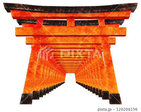 千本鳥居のイラスト 120208156