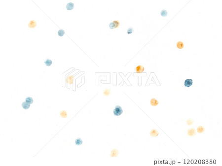 Round colored Confetti Background. Multicolored Carnival Texture. Hand drawn Watercolor Illustration. Abstract template for Christmas, New Year and other Festive Designs. 120208380