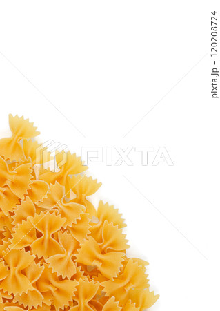 Different types and shapes of dry italian pasta Different types and shapes of dry italian pasta 120208724