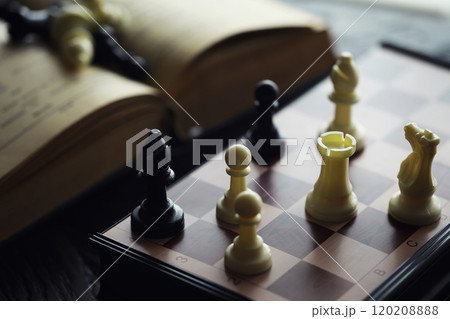 chess board game for ideas and competition and strategy, business success concept 120208888