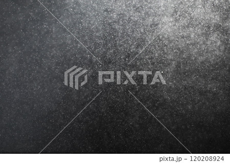 abstract splashes of milk on a black background. Snow texture. Design element. 120208924