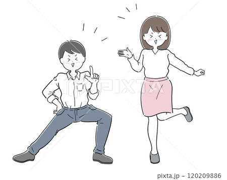 ハッピー！エンジョイ！な社会人の男女セット 120209886