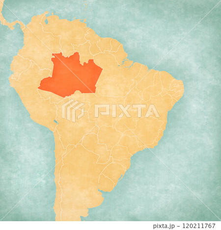 Map of Brazil - Amazonas 120211767