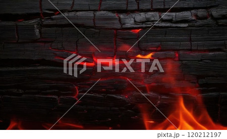 《AI画像》火が付いている炭 《AI画像》火が付いている炭 120212197