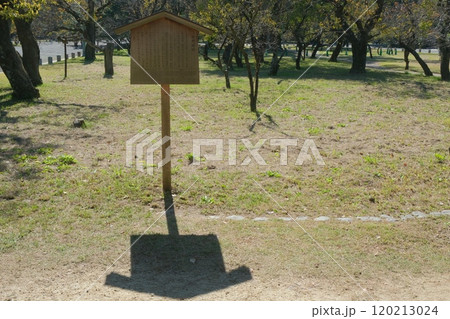 秋の枇杷殿跡の史跡 120213024