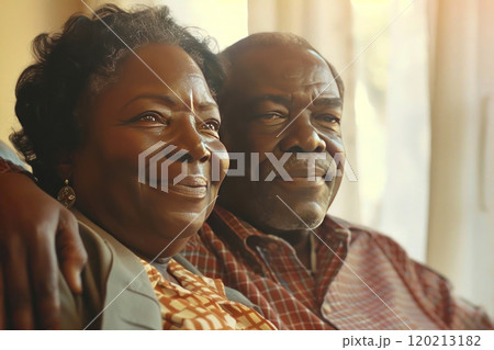 Captured in warm, soft light, this heartwarming image of a couple exudes pure joy and contentment 120213182