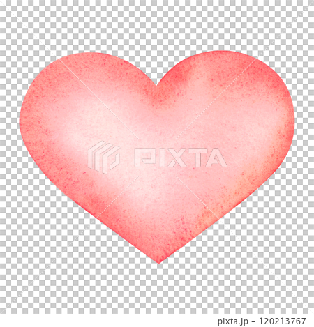 Abstract heart in red color with space for text. Hand drawn watercolor illustration of symbol of love on isolated background. Template for Valentine's Day cards, wedding invitations, stickers. Abstract heart in red color with space for text. Hand drawn watercolor illustration of symbol of love on isolated background. Template for Valentine's Day cards, wedding invitations, stickers. 120213767